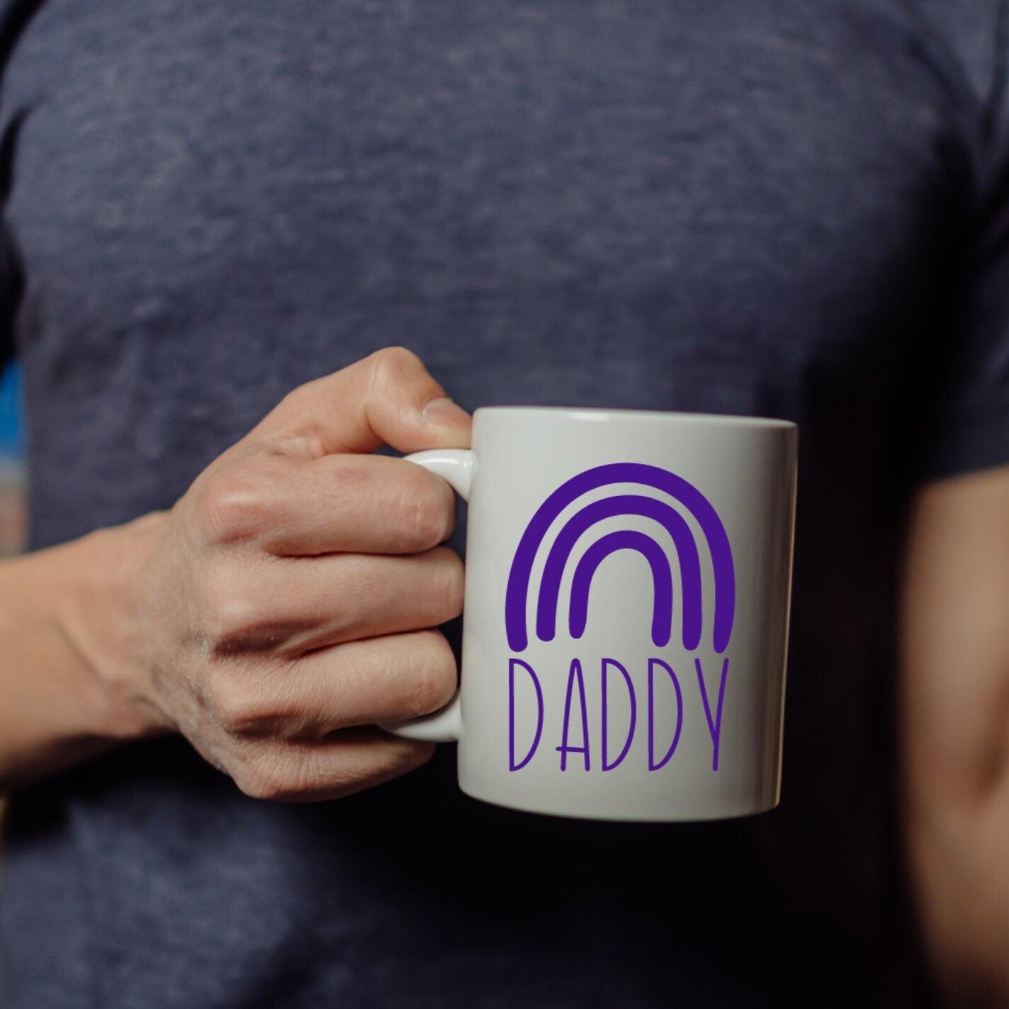 Rainbow Daddy Mug - Father's Day Gift for New Dad after the Storm - Mug for First Time Parent - First Fathers Day Coffee Mug from Wife
