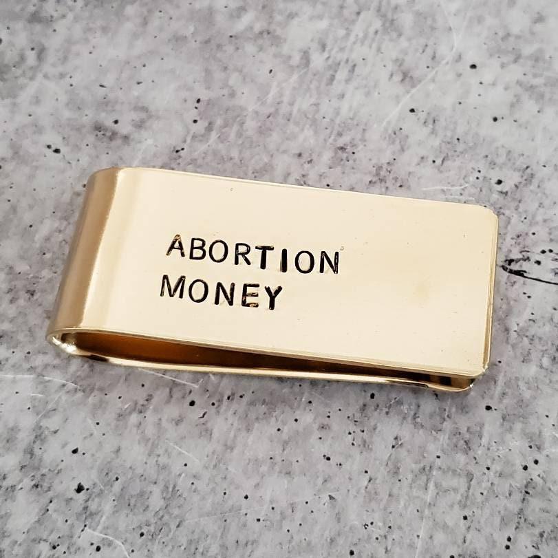 ABORTION MONEY Money Clip Salt and Sparkle