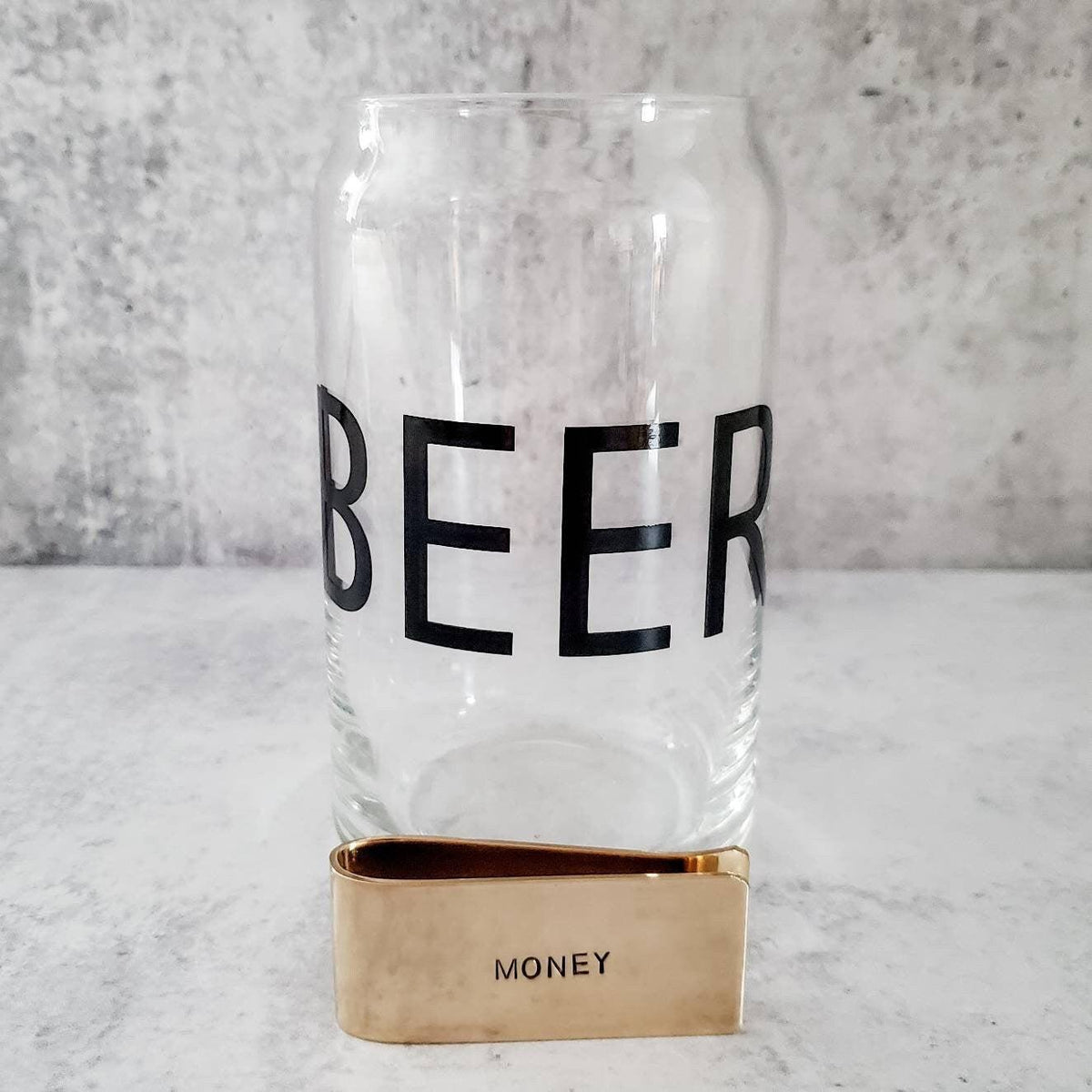 Beer Gauge Pint Glass, Funny Beer Glasses