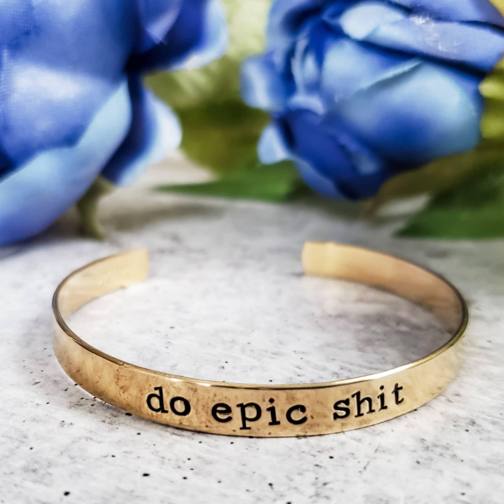 DO EPIC SHIT Stacking Cuff Bracelet Salt and Sparkle