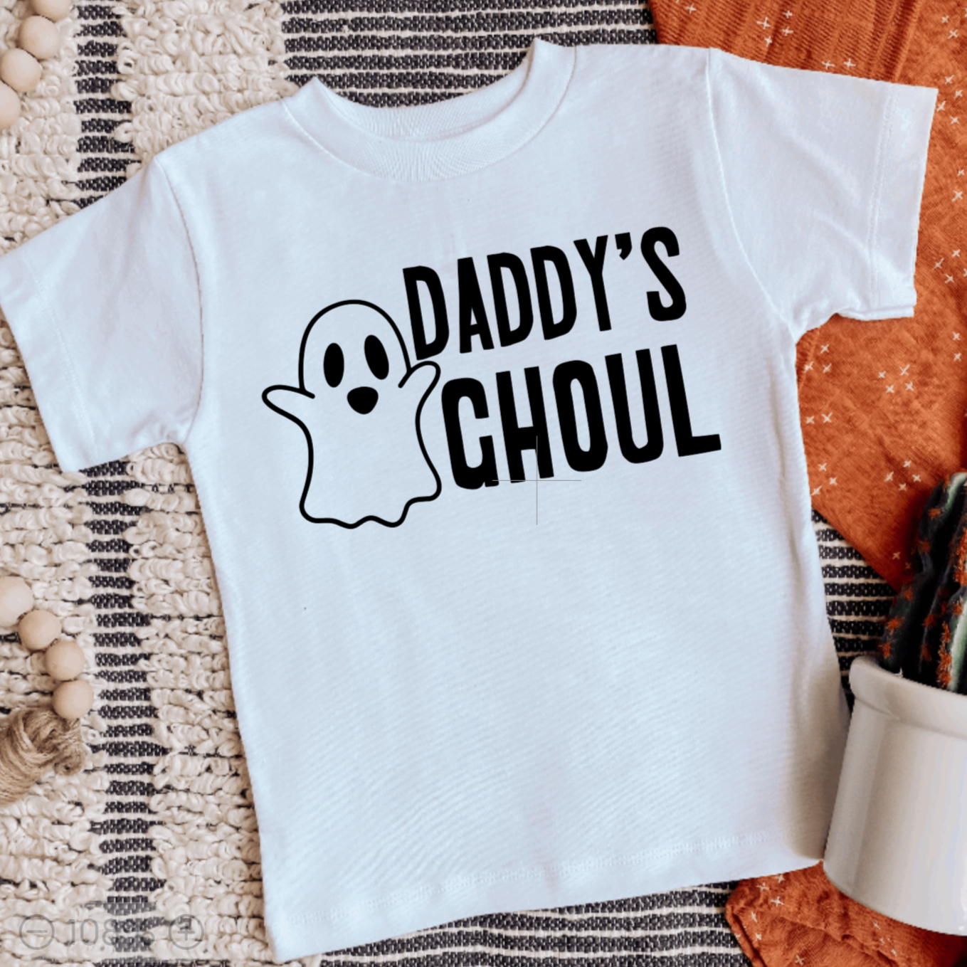 Mama's Boo or Daddy's Ghoul Halloween T-Shirt for Kids Salt and Sparkle