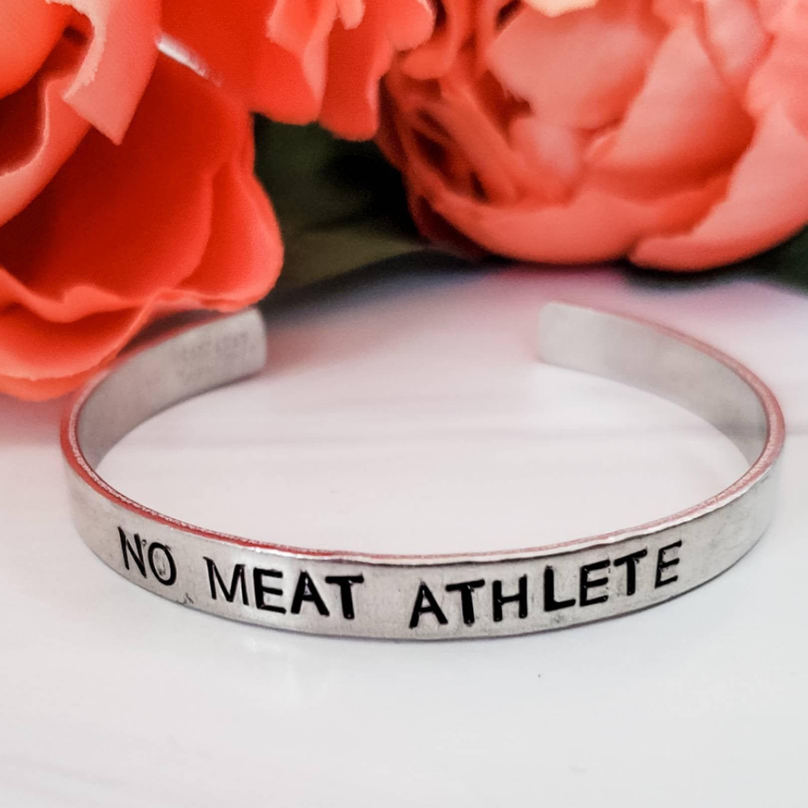 NO MEAT ATHLETE Stacking Cuff Bracelet Salt and Sparkle