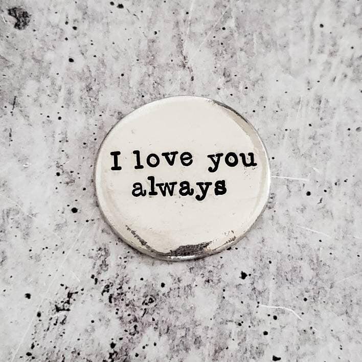 Personalized Memorial Pocket Stone Salt and Sparkle