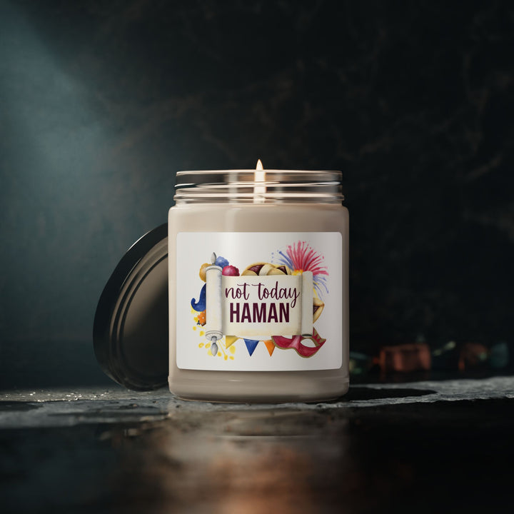 Not Today Haman 9 oz Scented Soy Candle For Purim-Rockaway Gypsea