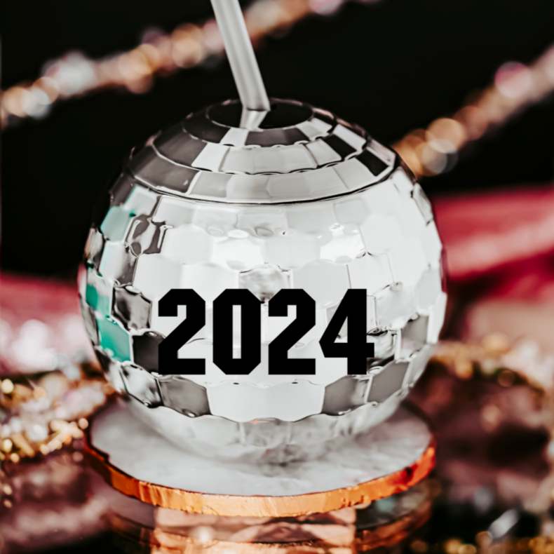 2024 Disco Ball Drink Tumbler Salt and Sparkle