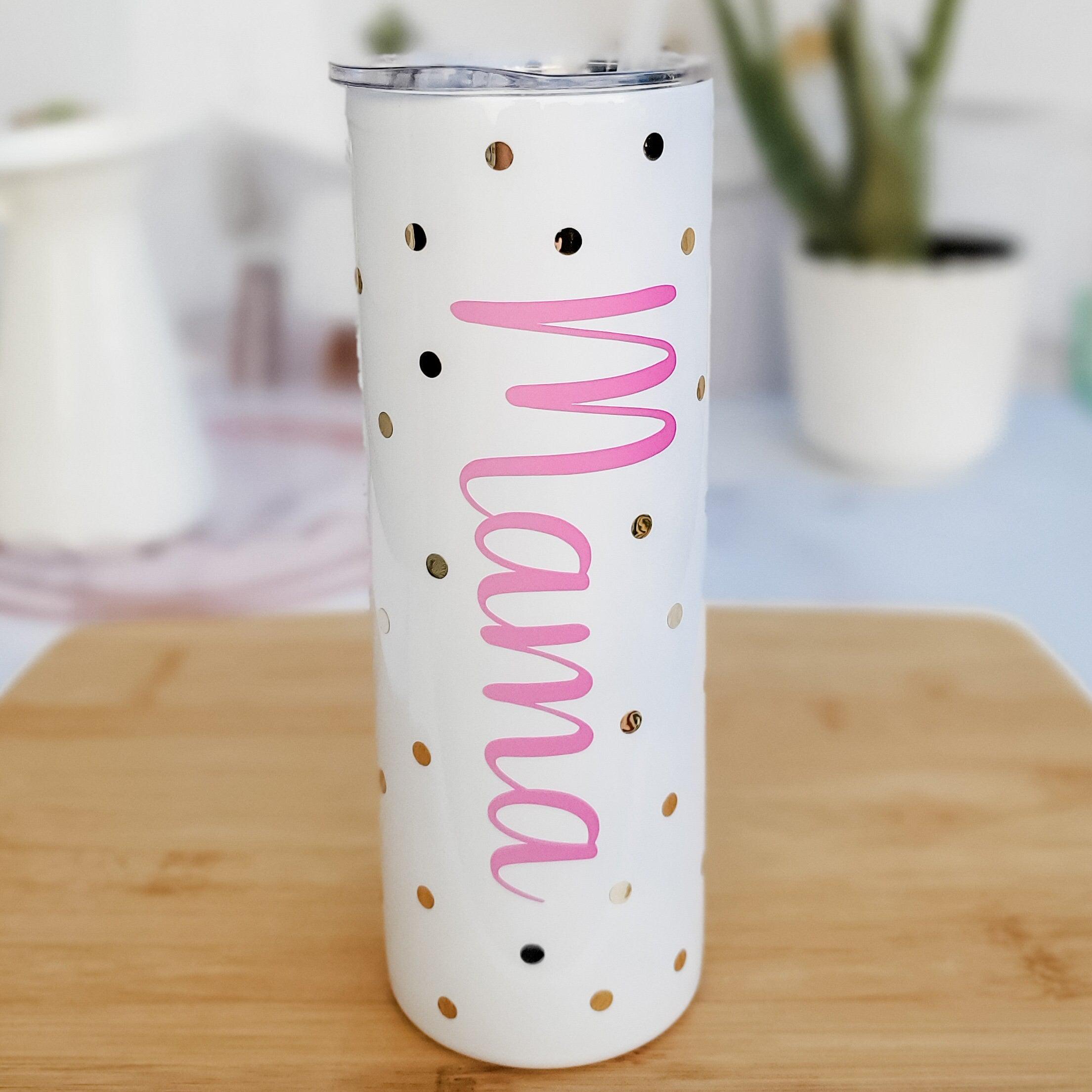 Mama and Mini Matching Insulated Tumbler Set - Color Changing Travel Cup for Baby Shower Gift - New Mom Mother's Day Gift - Mommy and Me Cup