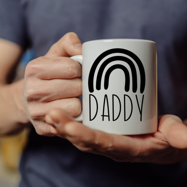 Rainbow Daddy Mug - Father's Day Gift for New Dad after the Storm - Mug for First Time Parent - First Fathers Day Coffee Mug from Wife