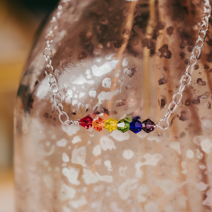 Rainbow Crystal Bracelet Salt and Sparkle