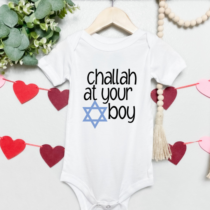 Challah at Your Boy/Ain't No Challah Back Girl Baby and Toddler Shirt Salt and Sparkle