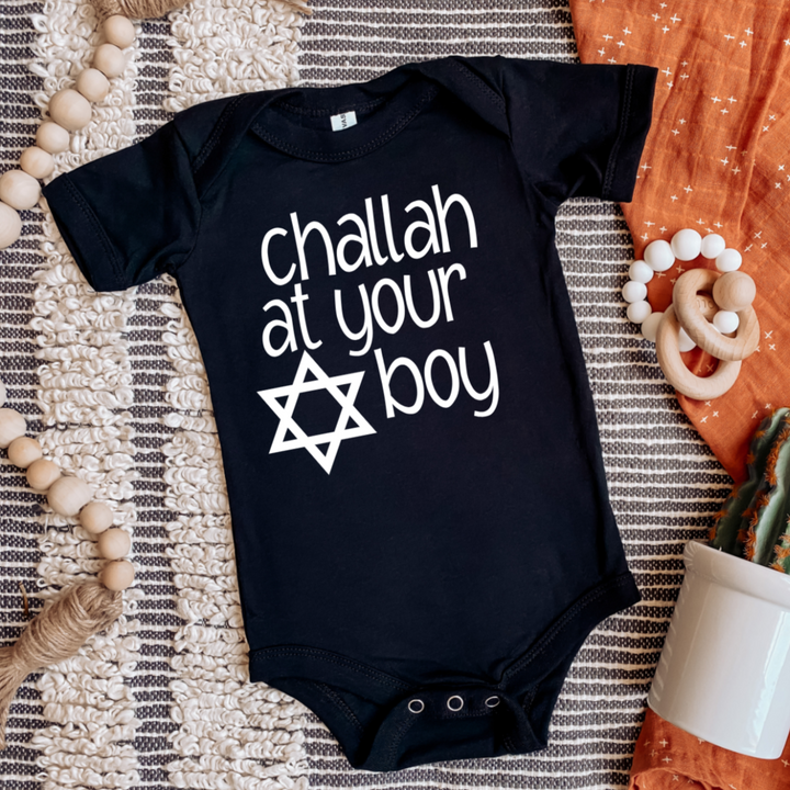 Challah at Your Boy/Ain't No Challah Back Girl Baby and Toddler Shirt Salt and Sparkle