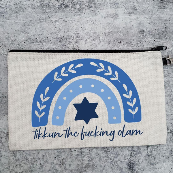 Tikkun the fucking Olam Cosmetic Bag Salt and Sparkle