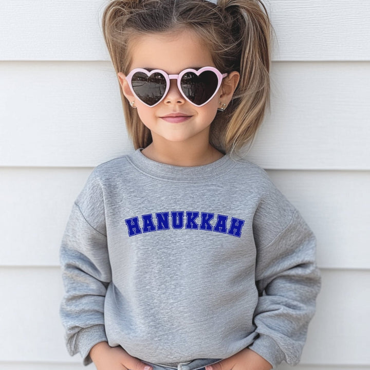 Hanukkah Kid's Crewneck Sweatshirt Salt and Sparkle