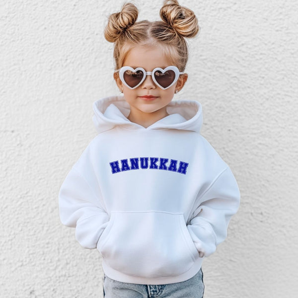 Hanukkah Kid's Heavy Blend Hoodie Sweatshirt Salt and Sparkle