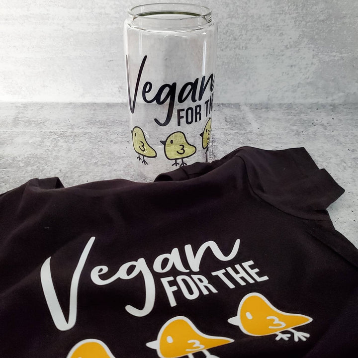 Vegan for the Chicks Kids Shirt and Baby Bodysuit Salt and Sparkle