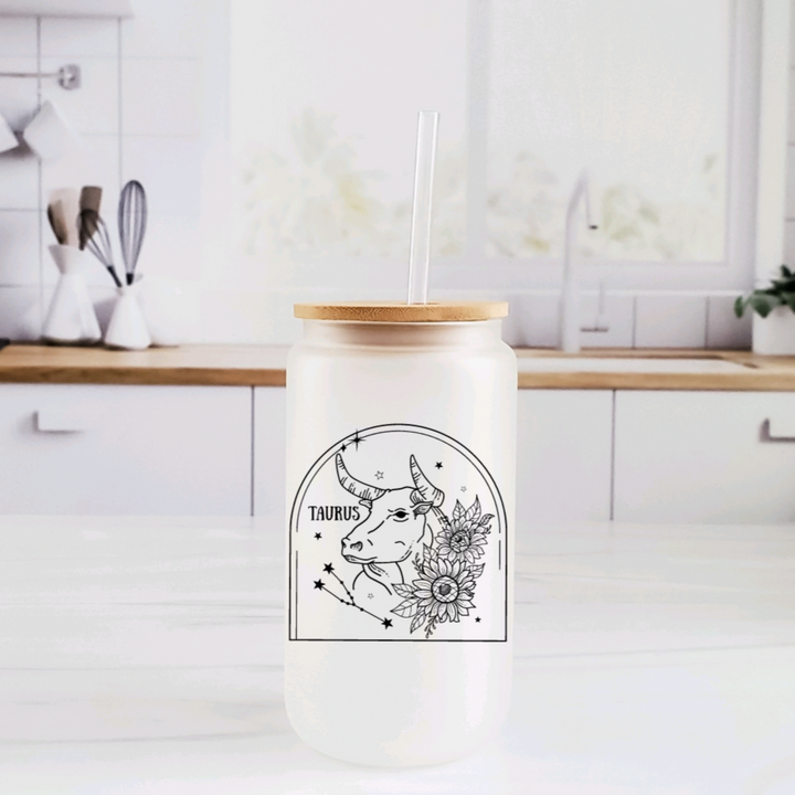 Zodiac Constellation Glass Cup Salt and Sparkle