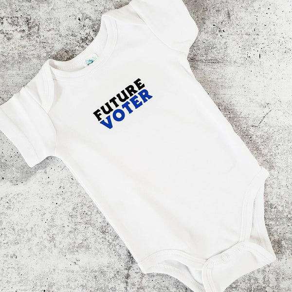 FUTURE VOTER Baby Bodysuit -  Politcal Baby Outfit Salt and Sparkle