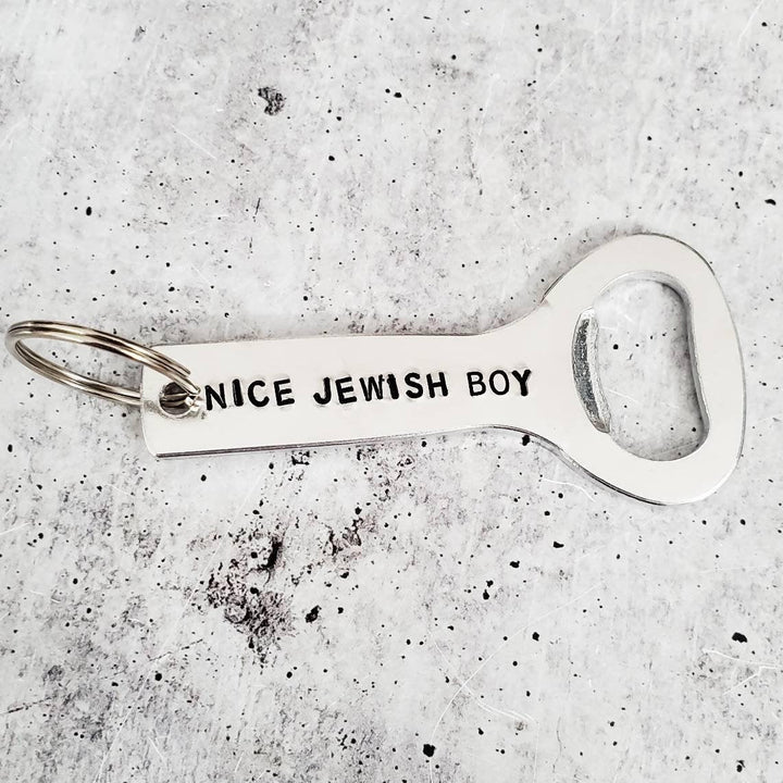 Nice Jewish Boy Bottle Opener | Jewish Pride Gift for Him Salt and Sparkle