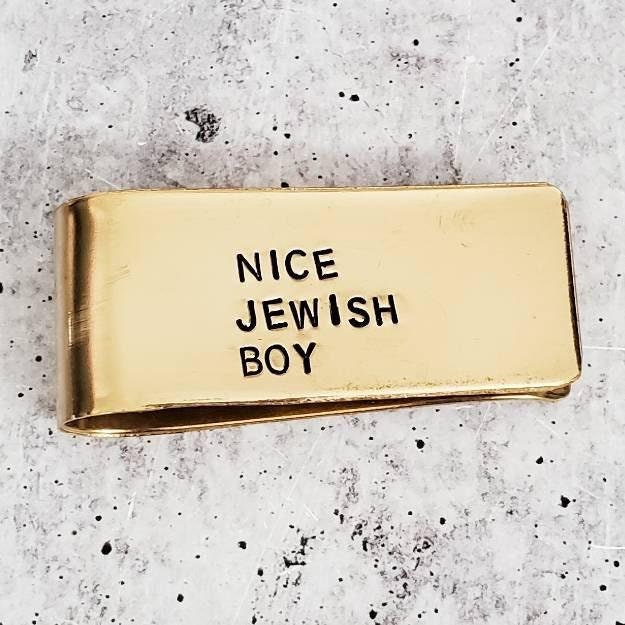 Nice Jewish Boy Money Clip | Jewish Pride Gift for Him Salt and Sparkle