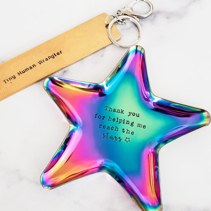 Teacher Appreciation Star Trinket Dish - Thank You Gift for Teacher from Child Salt and Sparkle