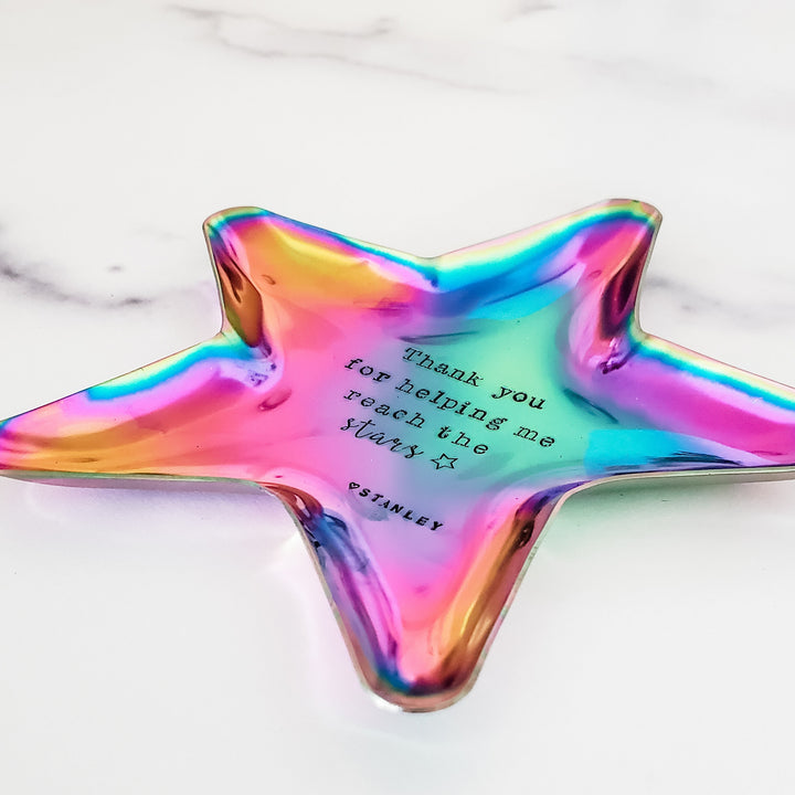 Teacher Appreciation Star Trinket Dish - Thank You Gift for Teacher from Child Salt and Sparkle