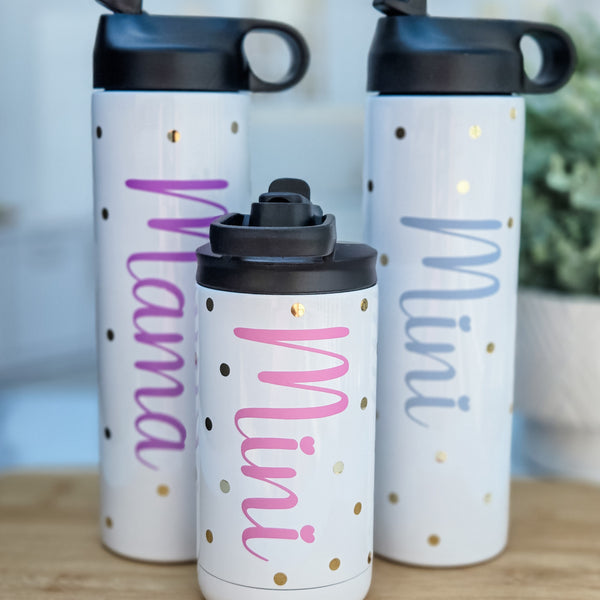 Mama and Mini Matching Insulated Tumbler Set Salt and Sparkle