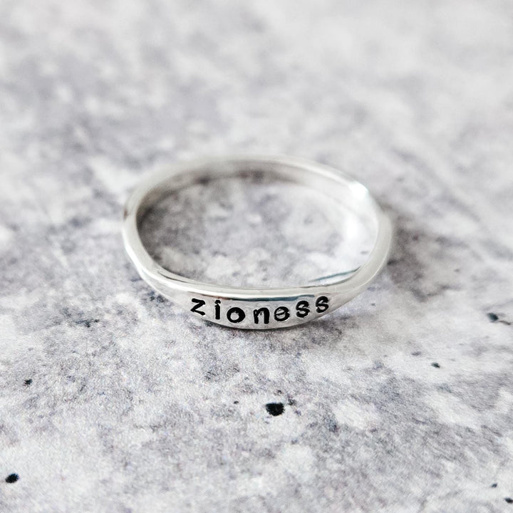 Zioness Gold Plated or Sterling Silver Dainty Ring Salt and Sparkle