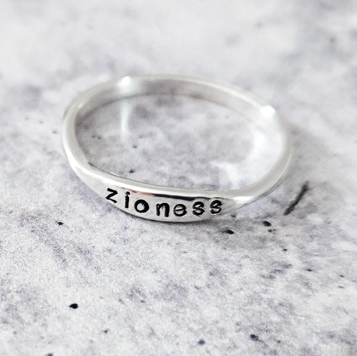 Zioness Gold Plated or Sterling Silver Dainty Ring Salt and Sparkle