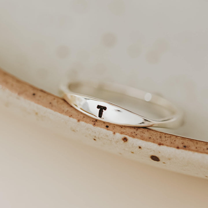 Vegan Dainty Gold Ring Salt and Sparkle