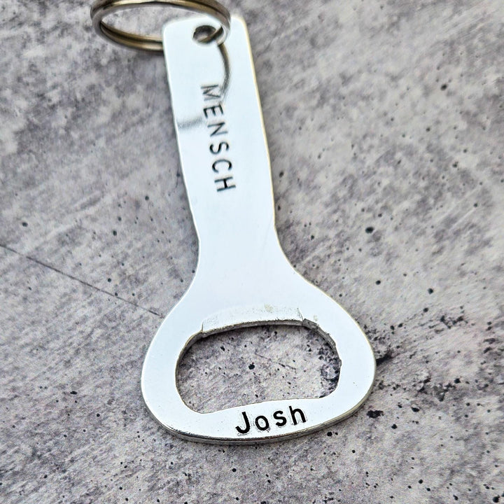 MENSCH Bottle Opener | Jewish Pride Gift for Him Salt and Sparkle