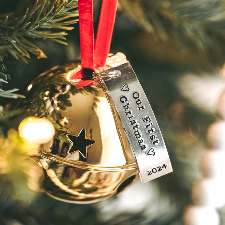 JINGLE ALL THE WAY Christmas Bell Ornament (Copy) Salt and Sparkle