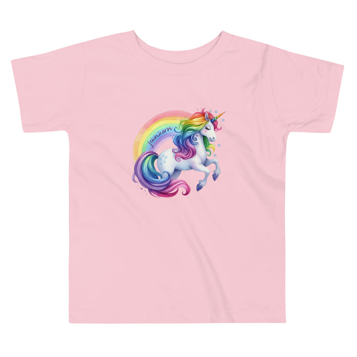 Jewnicorn Rainbow Toddler Short Sleeve Tee Salt and Sparkle