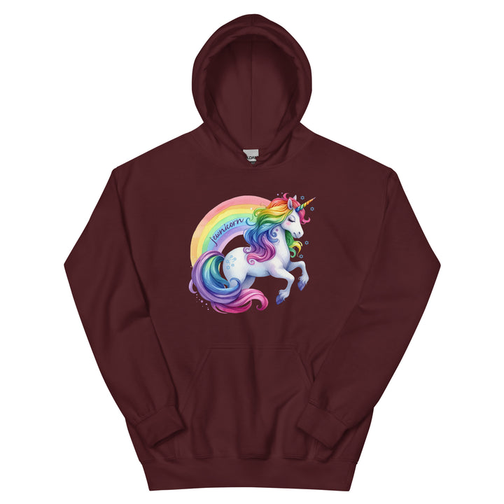 Jewnicorn Rainbow Unicorn Gender Neutral Hooded Sweatshirt Salt and Sparkle