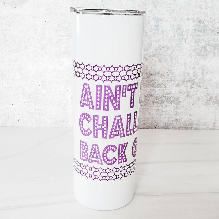 Ain't No Challah Back Girl Hanukkah Wine Tumbler Salt and Sparkle