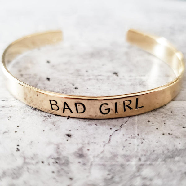 BAD GIRL Stacking Cuff Bracelet Salt and Sparkle