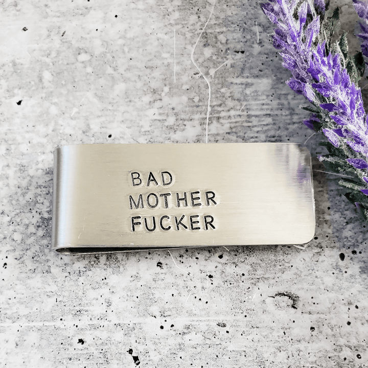 BAD MOTHERFUCKER Money Clip Salt and Sparkle