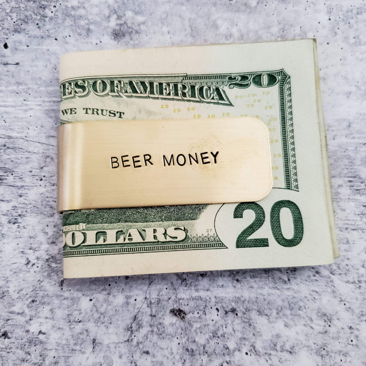 BEER MONEY Money Clip Salt and Sparkle