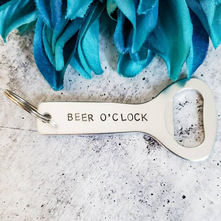 BEER O'CLOCK Beer Bottle Opener Salt and Sparkle