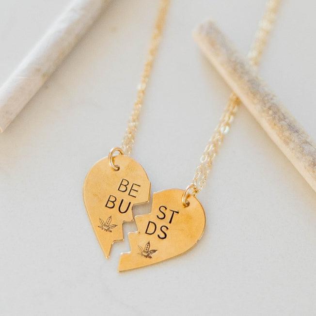 BEST BUDS 420 Broken Heart Necklace Salt and Sparkle