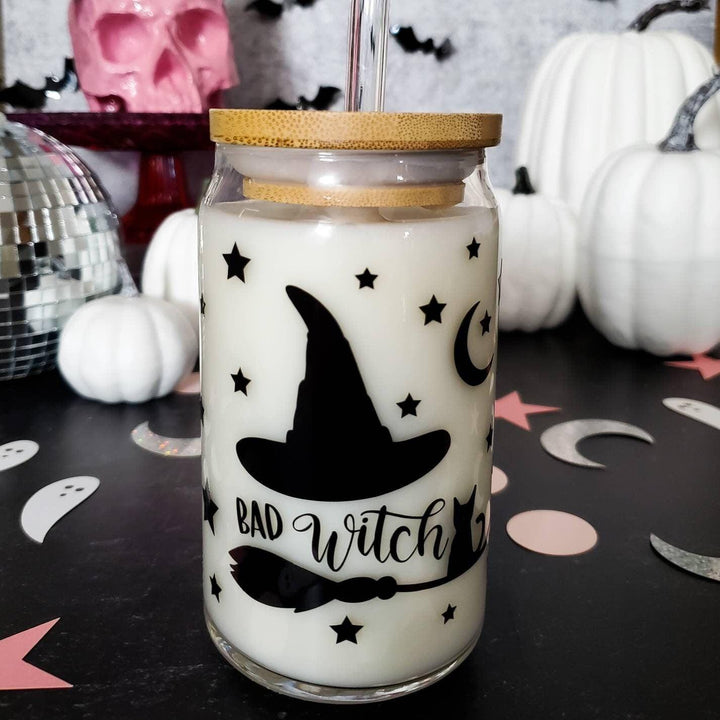 Bad Witch Iced Coffee Cup Salt and Sparkle