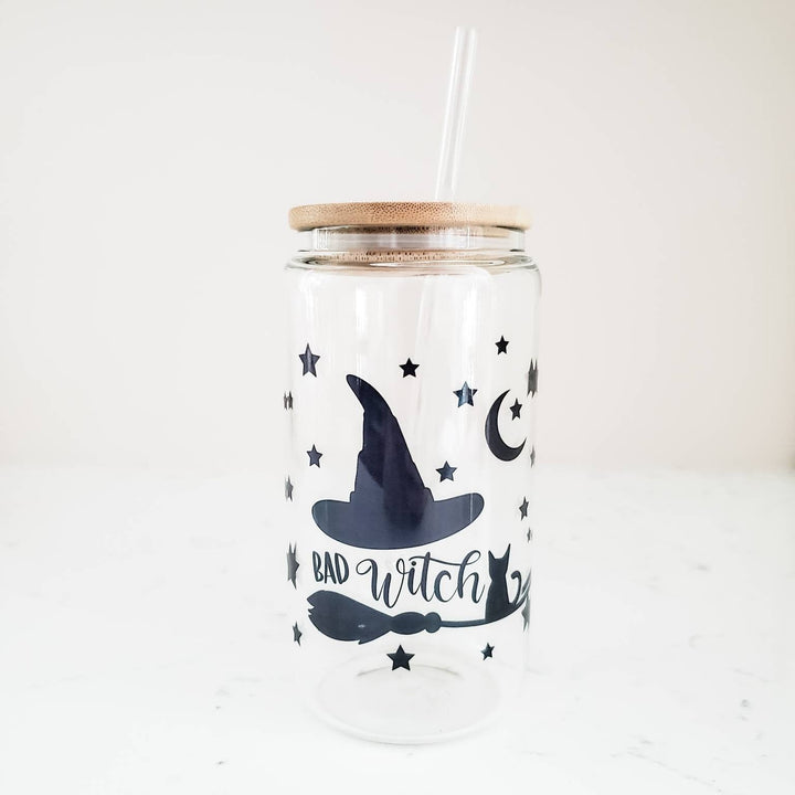 Bad Witch Iced Coffee Cup Salt and Sparkle