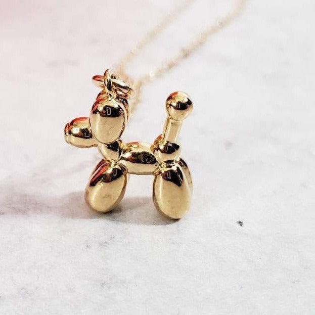 Balloon Dog Necklace Salt and Sparkle