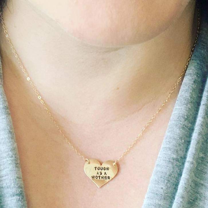 Bonus Mom Heart Necklace Salt and Sparkle
