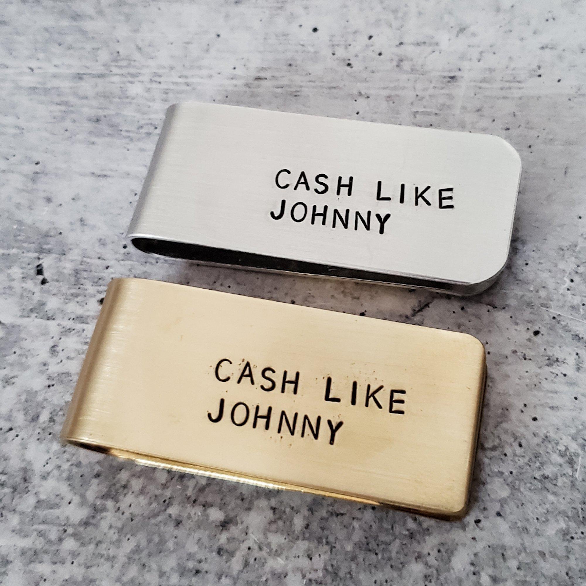 CASH LIKE JOHNNY Money Clip Salt and Sparkle