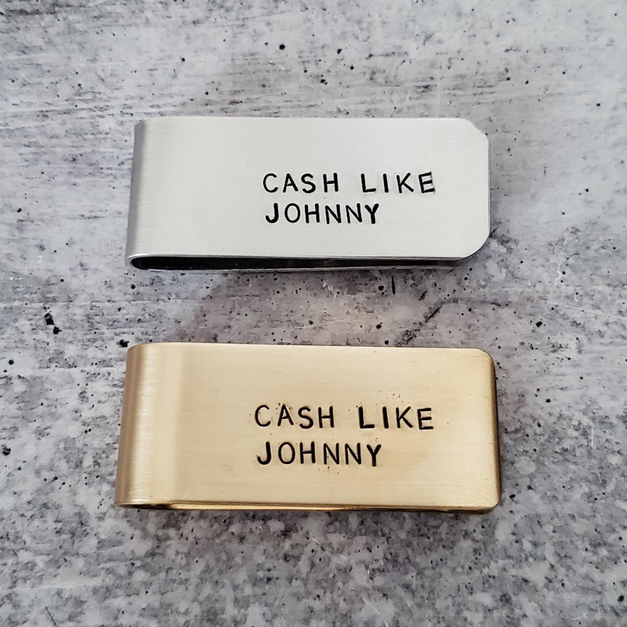 CASH LIKE JOHNNY Money Clip Salt and Sparkle