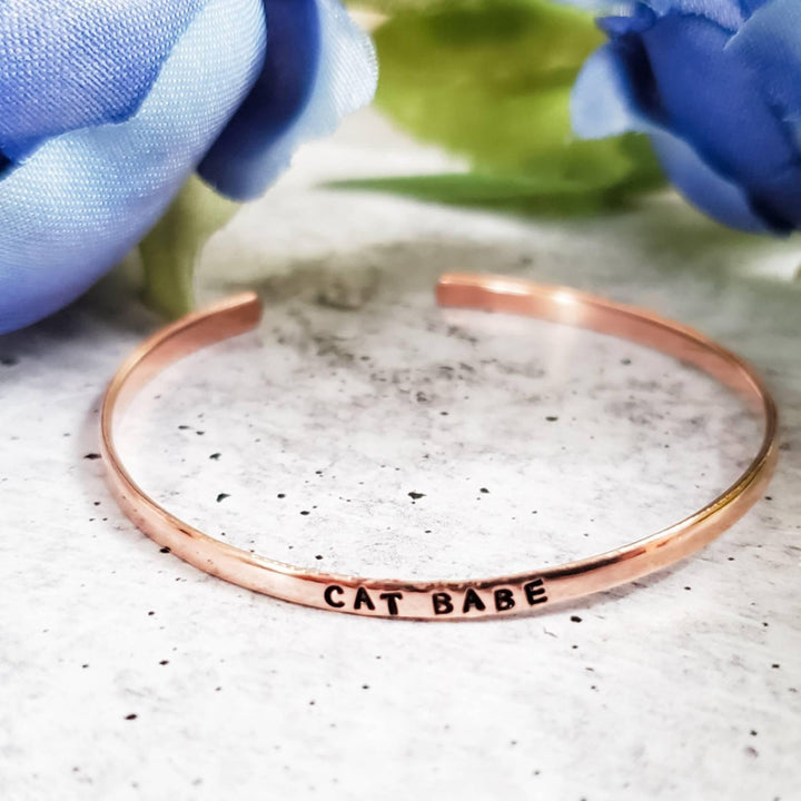 CAT BABE Skinny Cuff Bracelet Salt and Sparkle