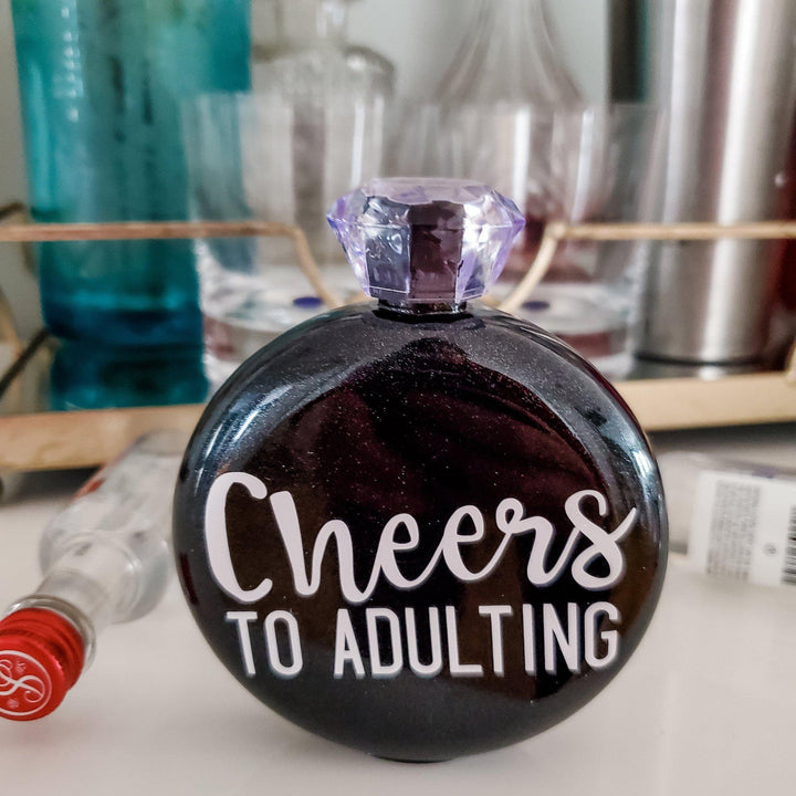 CHEERS TO ADULTING Jewel Flask Salt and Sparkle