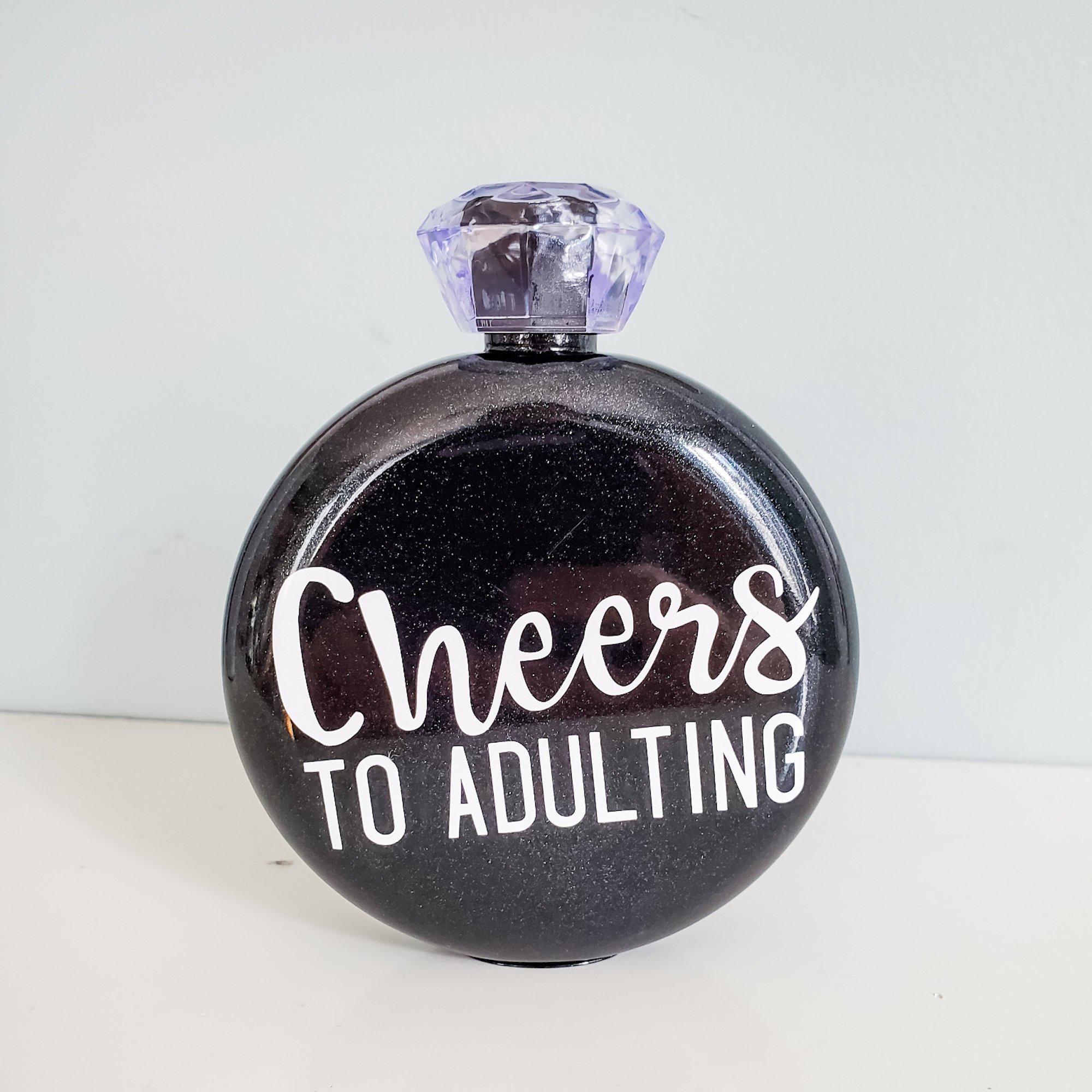 CHEERS TO ADULTING Jewel Flask Salt and Sparkle