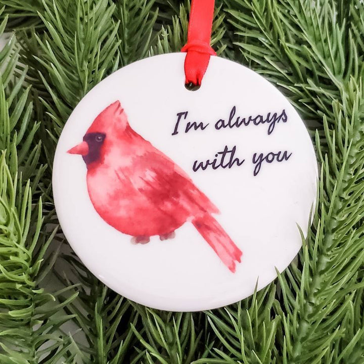 Cardinal Memorial Christmas Ornament Salt and Sparkle