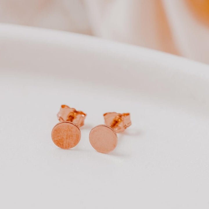 Classic Circle Studs Salt and Sparkle