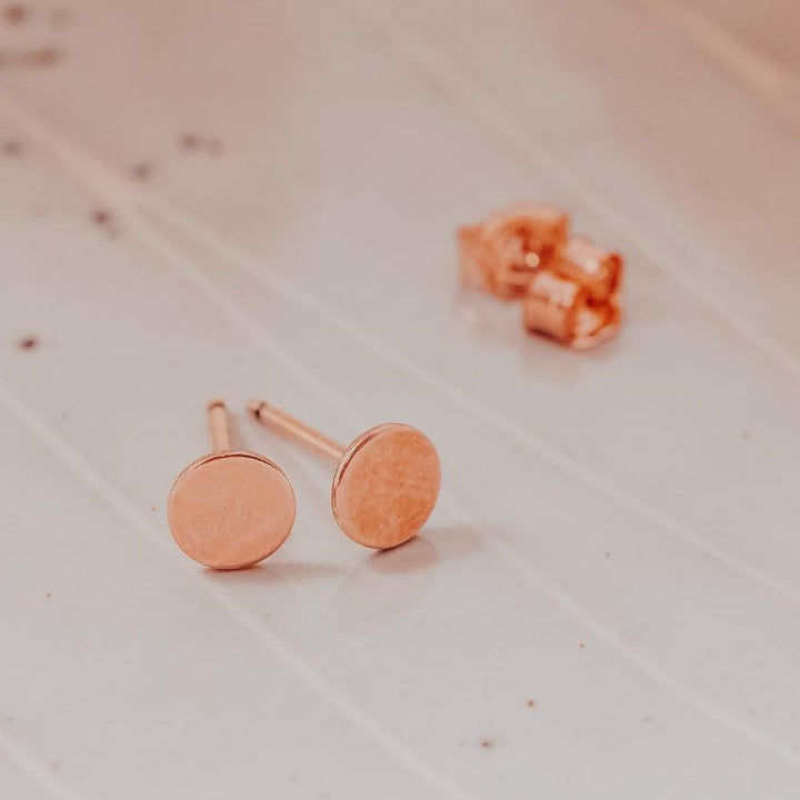 Classic Circle Studs Salt and Sparkle